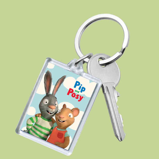 Pip and Posy Hugging Pose Acrylic Keyring