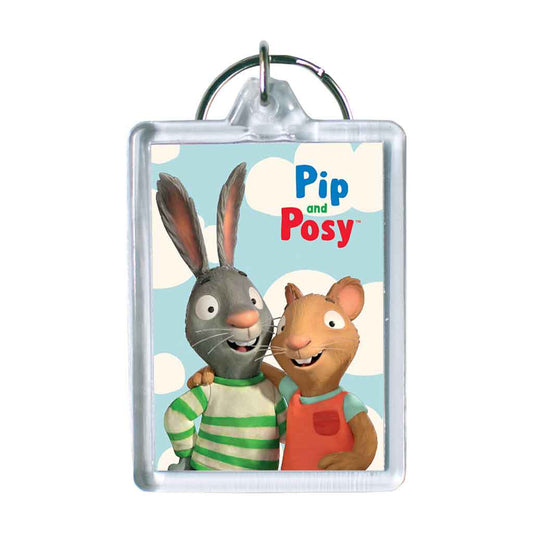 Pip and Posy Hugging Pose Acrylic Keyring